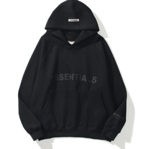 Black Essentials Hoodie Men Women