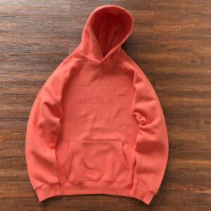 Essential Fear Of God Red Hoodie