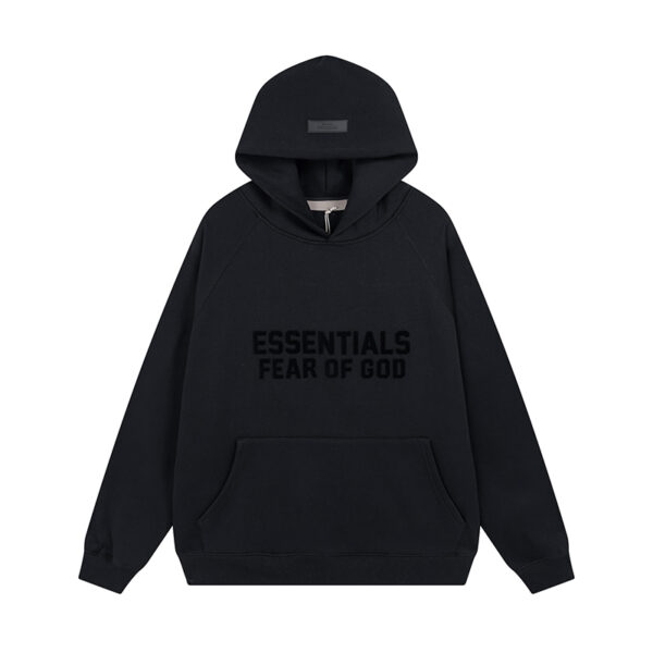 Essentials Fog Black Hoodie